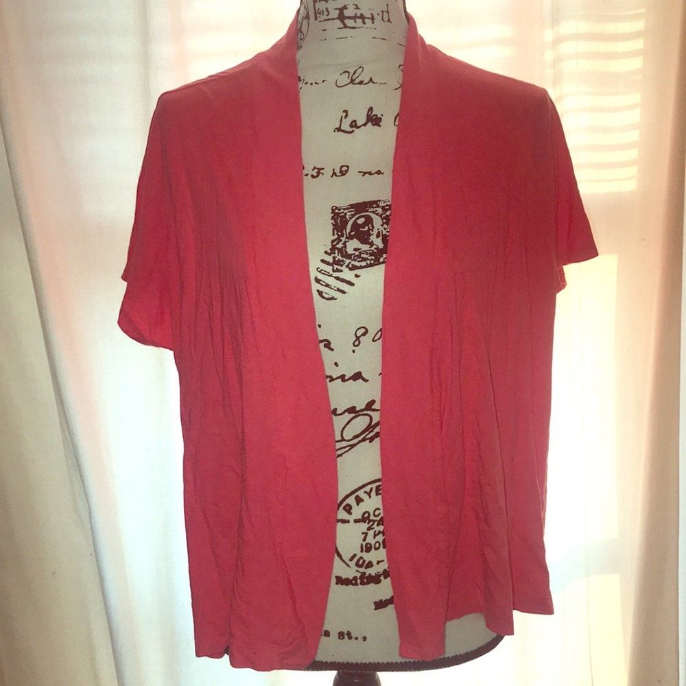 Like new!!! pink open front cardigan